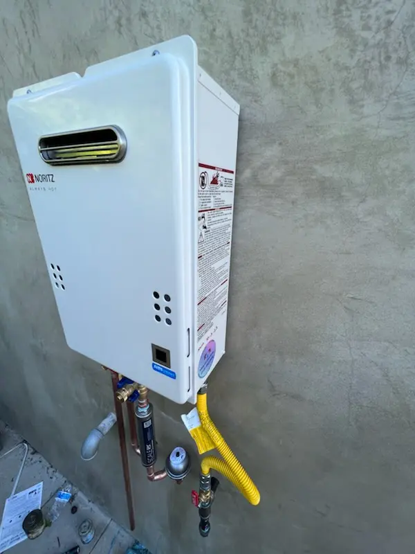 Tankless water heater installation for Twin River Golf Club homes